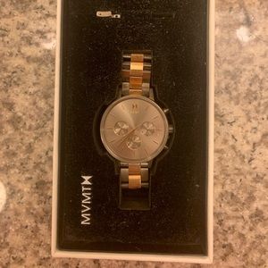 Silver and Rose Gold Women’s MVMT Watch